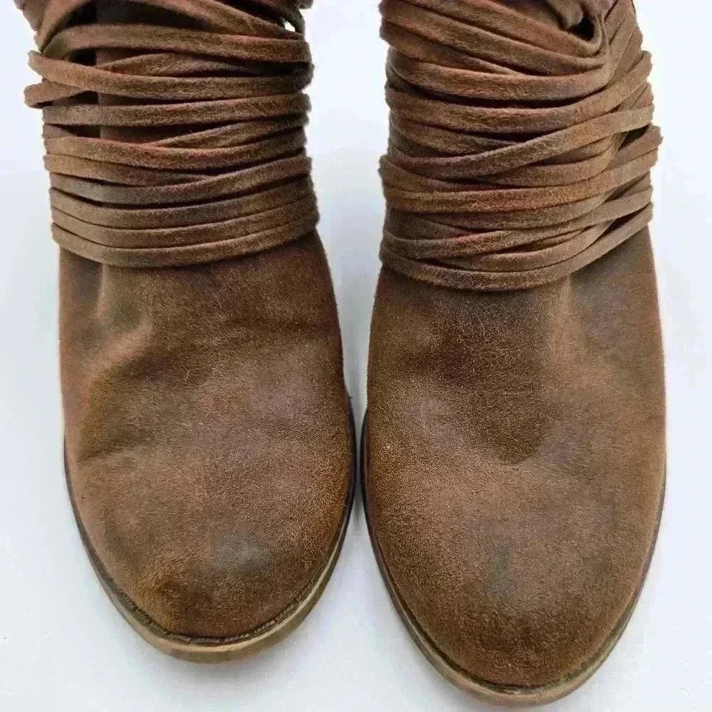 Fergalicious Brown Ankle Boots Womens Size 8